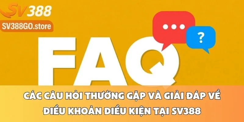 Các Câu Hỏi Thường Gặp và Giải Đáp Về Điều Khoản Điều Kiện Tại SV388